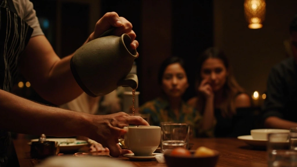 Tea ceremony led by Mai Tran for a private dinner